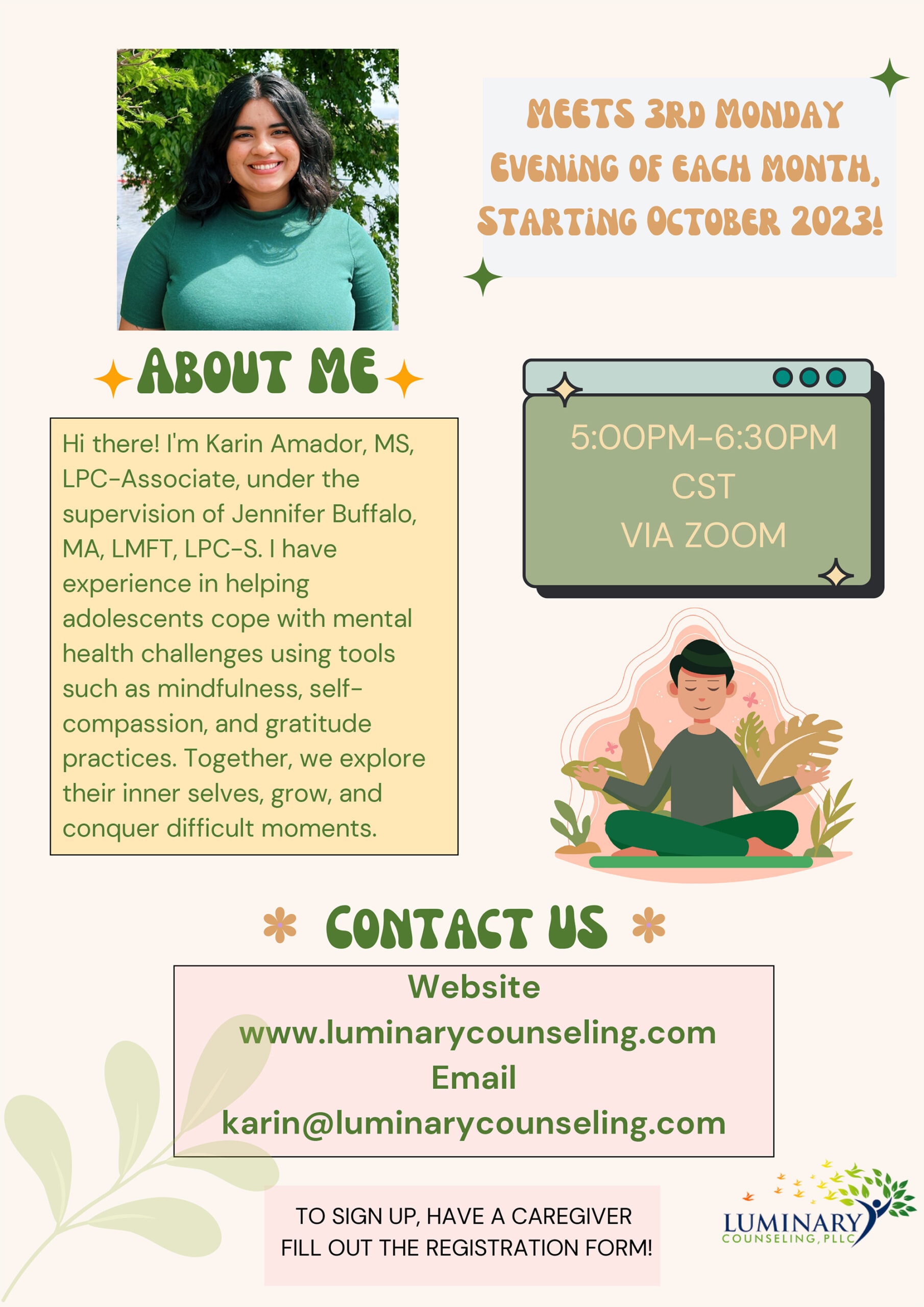 Young, Wild, and Mindful Flyer for Landing Page-2 Young, Wild, and Mindful Flyer for Landing Page-2